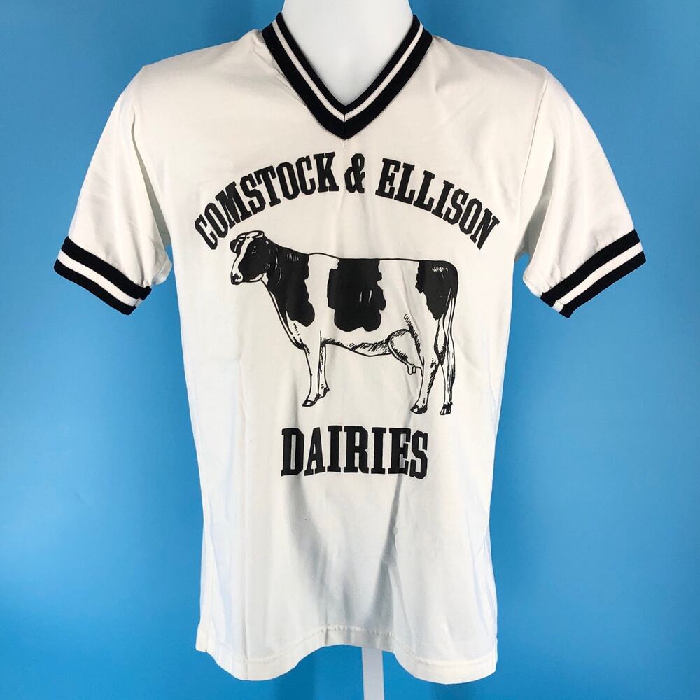 90s dairy cow baseball tshirt 1990s vintage
